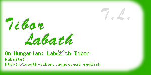 tibor labath business card